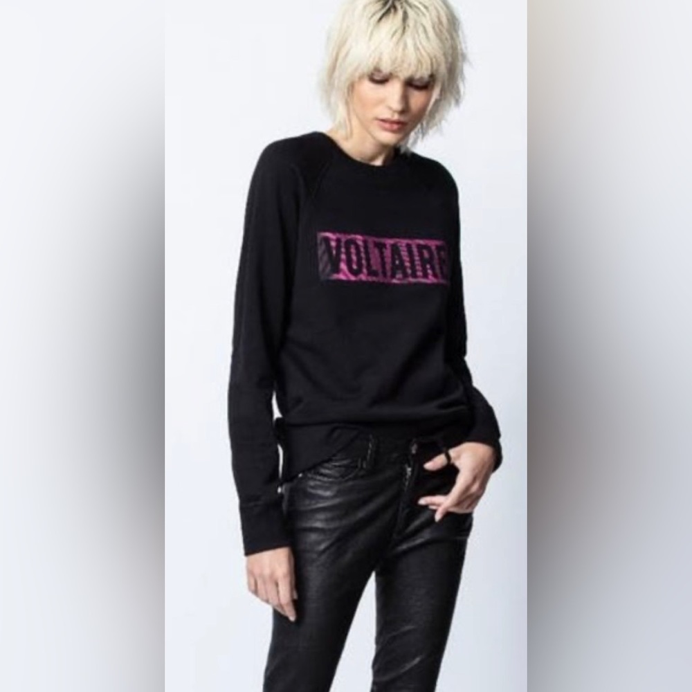 Zadig & Voltaire Massy Voltaire Block Crewneck Sweatshirt - Size Small